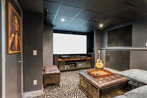 House (4 Bedrooms) | Interior - Theater Room + Fire Pit: Anchorage Family Retreat (Anchorage)
