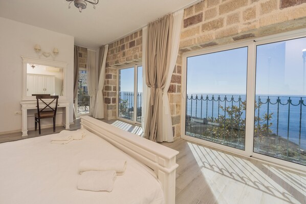 Comfort Apartment, 2 Bedrooms, Pool Access, Sea View | View from room - Olive Resort (Petrovac)