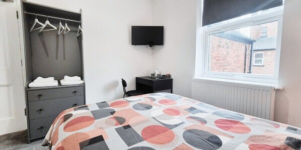 Hypo-allergenic bedding, individually decorated, individually furnished