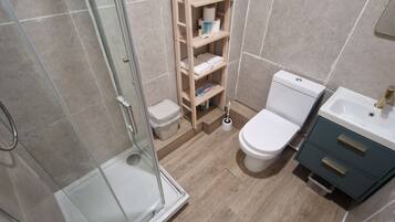 Shower, hair dryer