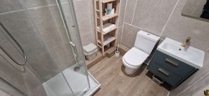 Shower, hair dryer
