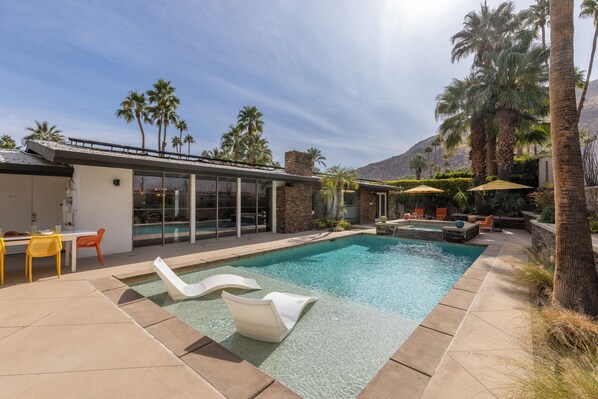 A heated pool