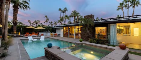 A heated pool