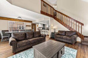 TV, fireplace, video games, offices