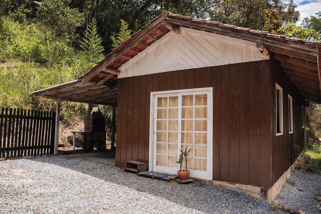 Sitio Cantinho do vovô Nilson com Lagoa - São João Batista - SC | Terrace/patio