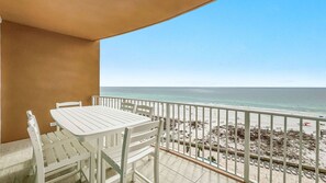 Outdoor dining - Newest Beachfront Complex!!  Parking Level Condo, Avoid the Elevators!! (Orange Beach)