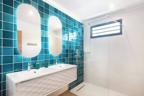 Shower, hair dryer