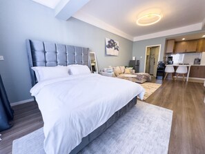 1 غرفة نوم ومكواة/لوح كي وواي فاي وملاءات أسرّة