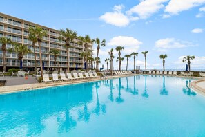 Een verwarmd zwembad