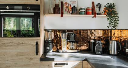 Luxury Holiday Home Vosje on the Veluwe in a Small-Scale Forest Park in Nunspeet