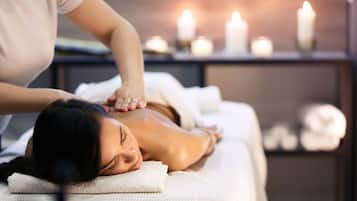 Phòng tắm hơi, phòng xông hơi, trị liệu toàn thân, massage đá nóng