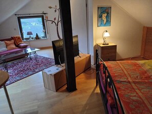 1 sovrum, strykjärn/strykbräda, resesäng och wi-fi