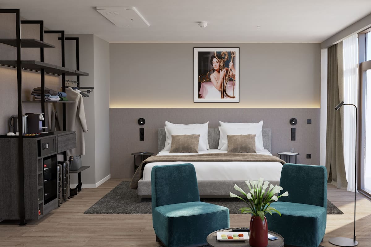 Junior suite | 1 slaapkamer, een laptopwerkplek, geluiddichte muren