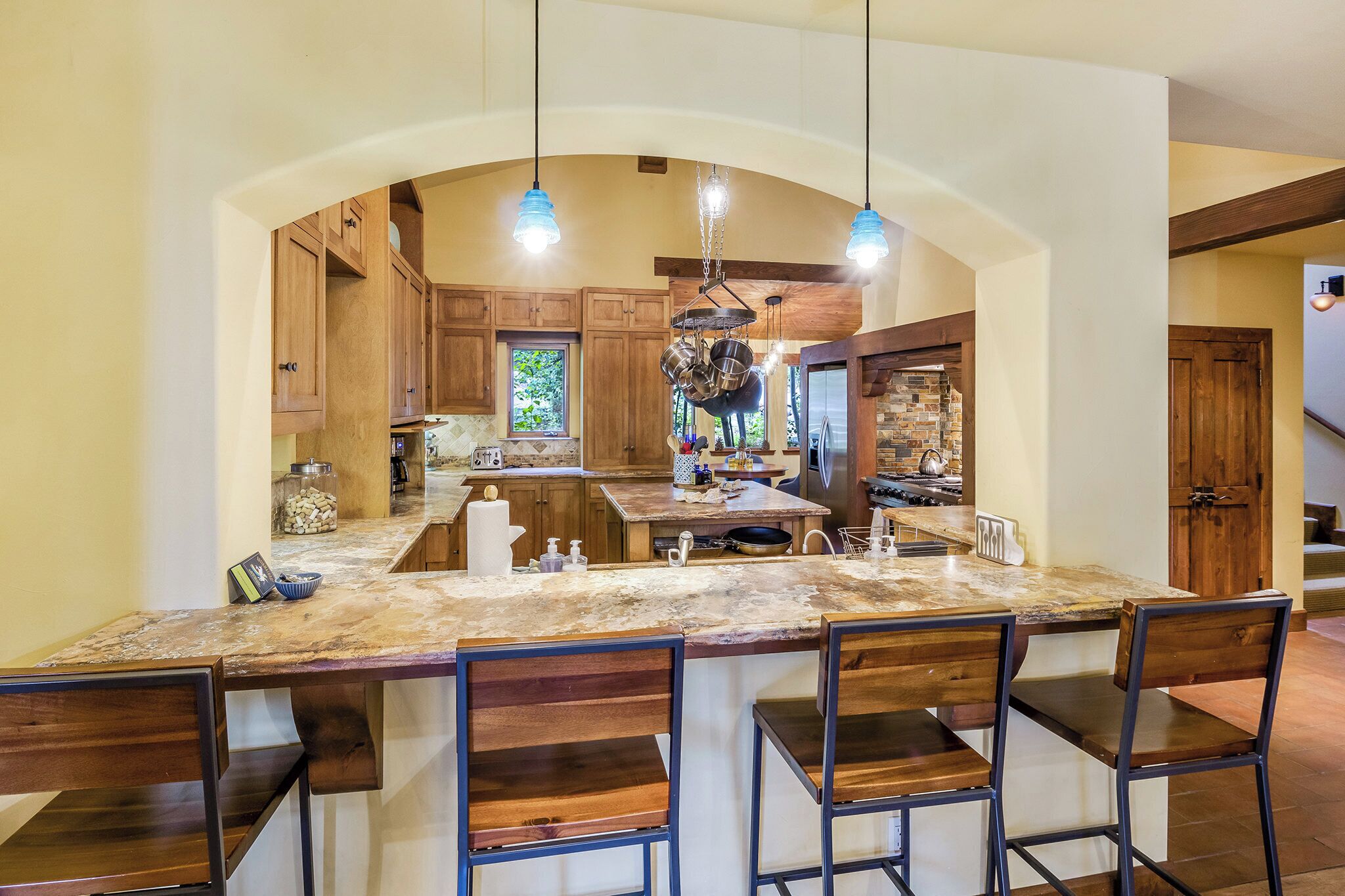 House, Multiple Beds, Patio, Mountain View (Star Haven Retreat) | Private kitchen | Fridge, microwave, oven, stovetop