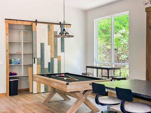 Games room - Bison Cabin with Hot Tub, Air Hockey & Pool Table, South of Norman (Purcell)