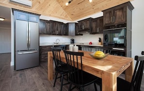 Place of Serenity | Private kitchen | Coffee/tea maker, dining tables - Indian Falls Chalets  (Springdale)