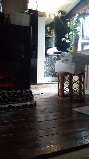 Interior - Executive shower house with AC& 2 fireplaces with private waterfall on full view (Bristol)