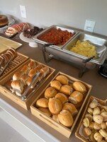 Free daily buffet breakfast