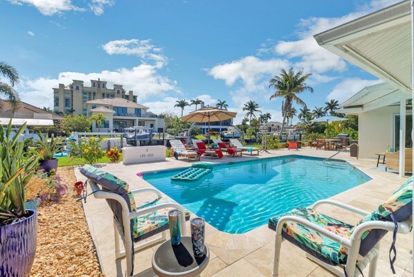 A heated pool