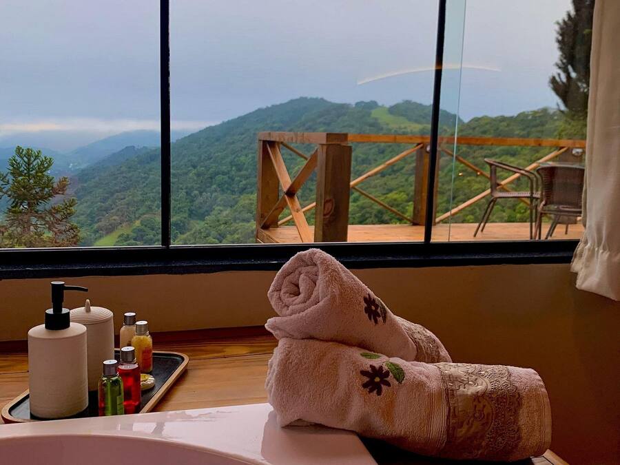 Chalet Deluxe, hidromasaje, vista a la montaña | Vista a la montaña