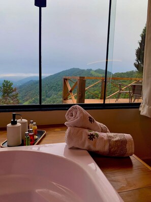 Deluxe Chalet, Jetted Tub, Mountain View | Mountain view - Chalé Sossego da Montanha RanchoQueimado (Rancho Queimado)