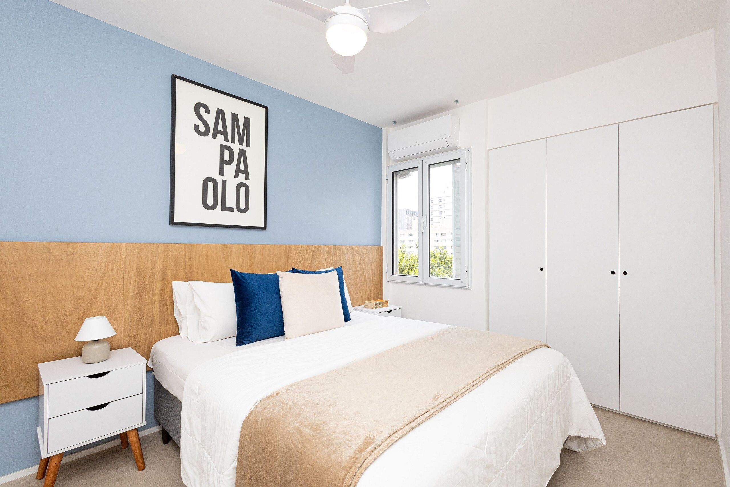 2 quartos, acesso à internet, roupa de cama