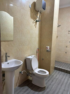 Towels, soap, toilet paper