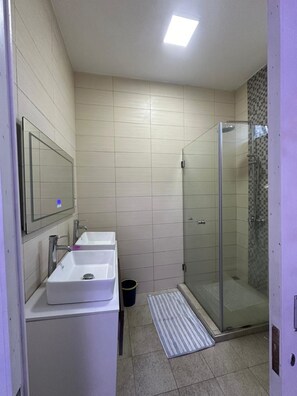 Shower, hair dryer, towels, toilet paper - Charming 4-bedroom villa with WiFi and AC in lovely Pereybere (Grand Baie)