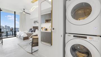 Studio, City View | Laundry
