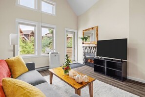 Fernseher, Kamin