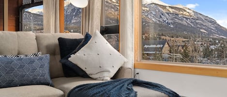 Televisión y chimenea