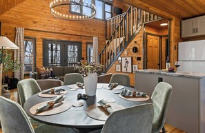 Dining - Escape to our luxe, pet-friendly Blue Ridge cabin—sleeps 14 with top amenities! (Blue Ridge)