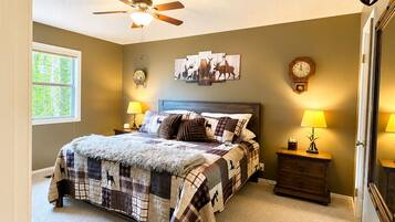 2 bedrooms, iron/ironing board, travel crib, free WiFi