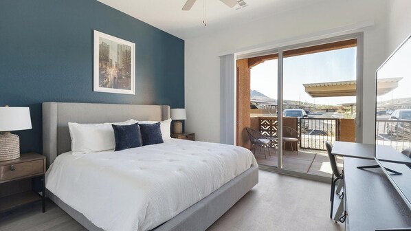 1 makuuhuone, työpöytä, silitysrauta/-lauta, Wi-Fi