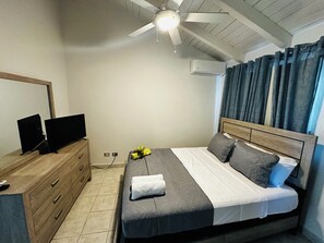 2 bedrooms, iron/ironing board, travel crib, WiFi