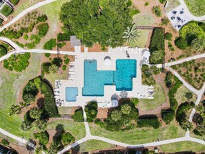 Outdoor pool - The Blue Palm • Oceanfront • Mariner's Walk 2B • Wild Dunes • Isle of Palms, SC (Isle of Palms)