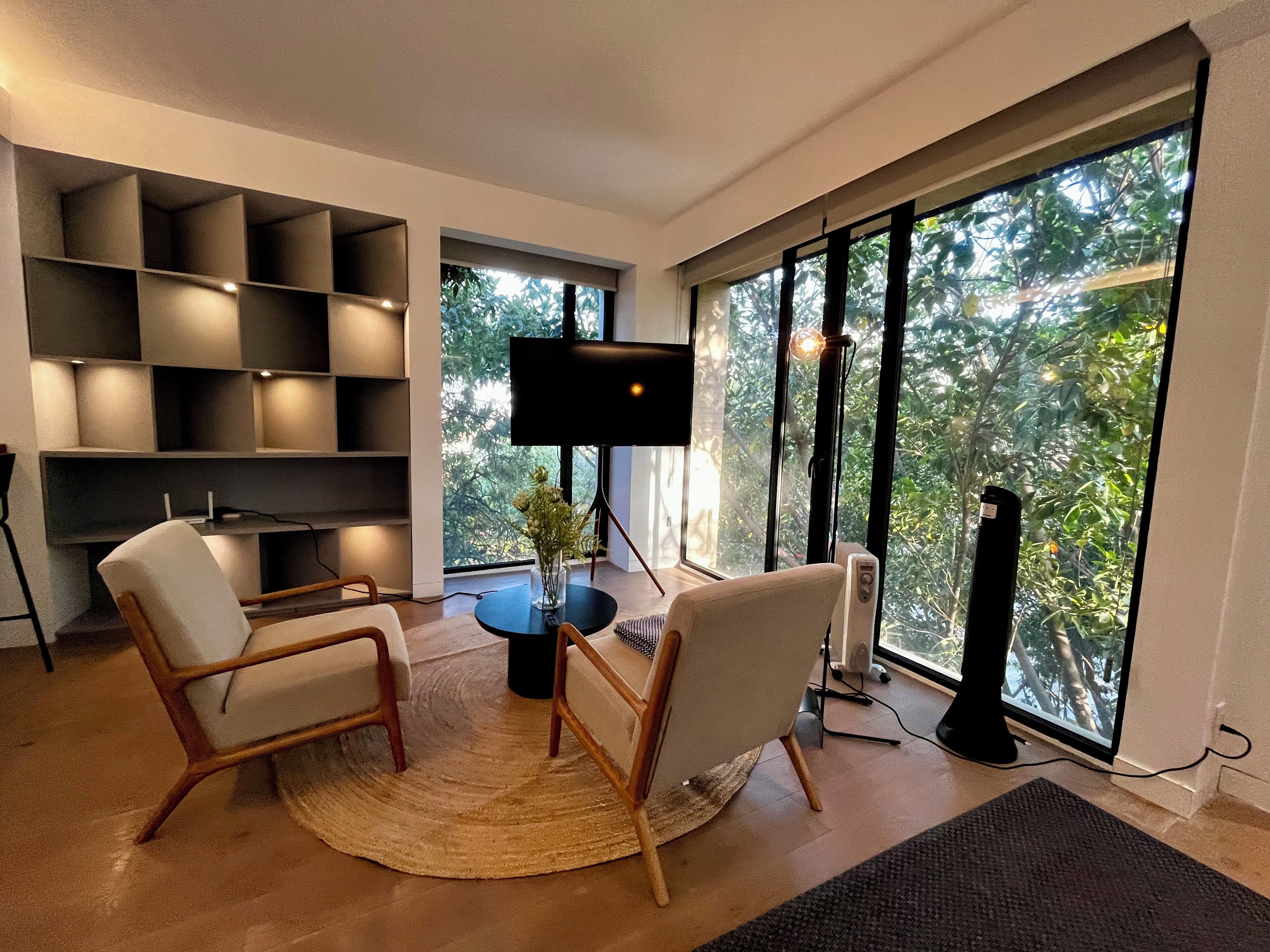 Apartment | Living area | 46-inch flat-screen TV with digital channels