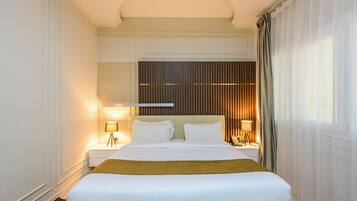 Exclusive Suite, 2 Bathrooms | 1 bedroom, Frette Italian sheets, premium bedding, memory-foam beds