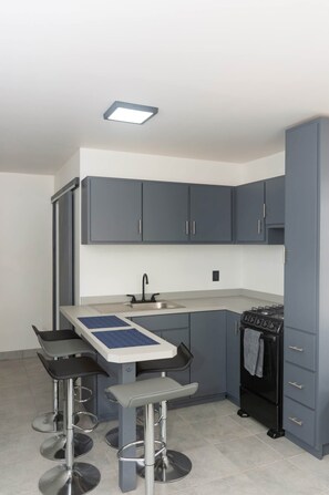Cabin, Balcony, Beach View | Private kitchen | Espresso maker