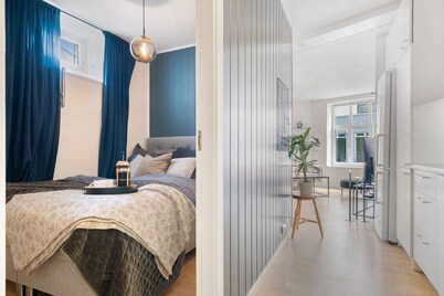 อพาร์ตเมนต์ 1-ห้องนอนแสนสบายในใจกลางของ Ålesund