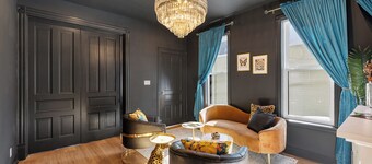 The Deco Lounge: Parking, Patio & Luxe Style. Get your Gatsby on!