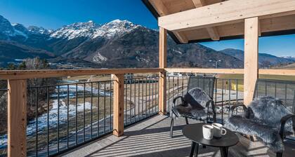 Ferienwohnung 'Stella Alpina' mit Bergblick, Wi-Fi und Klimaanlage