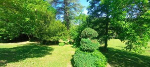 Property grounds - Château des Gipières: Exceptional Apartment with Private Garden, Pool, and Mont Ventoux View (Montbrun-les-Bains)