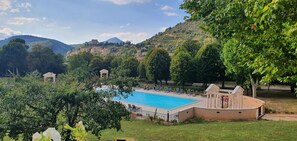 A heated pool