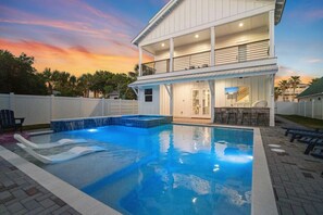 A heated pool