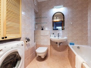Hair dryer, towels