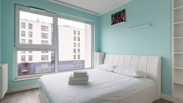 2 多间卧室、熨斗/熨衣板、WiFi、床单