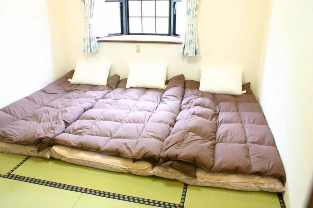 1 bedroom, down comforters, desk, laptop workspace