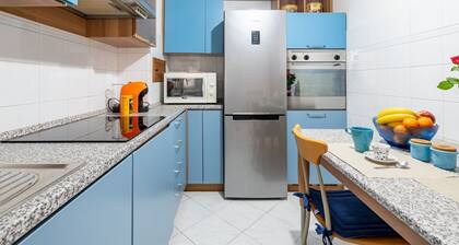 Roomy 75 sqm apartment a few steps from Parma train station. The accommodation is located on the second floor of a building with lift and can host up to 5 people. Please note that there is a step to access the structure.The building is located in the his