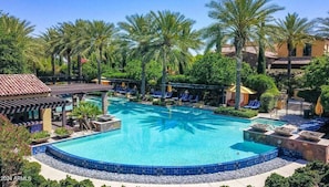 A heated pool